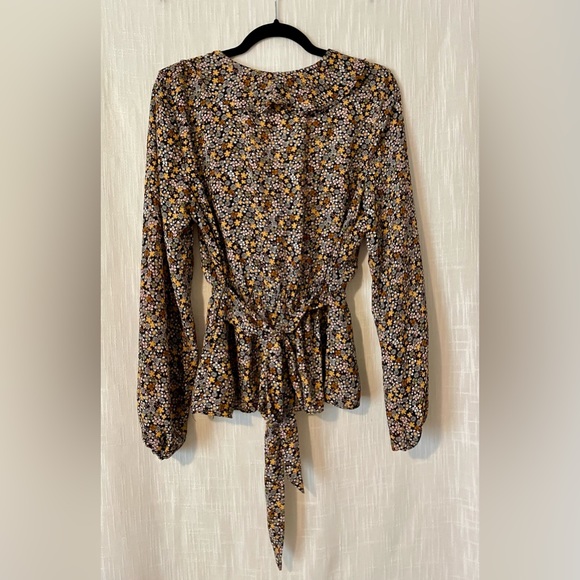 Max Studio Faux Wrap Blouse - Picture 7 of 9